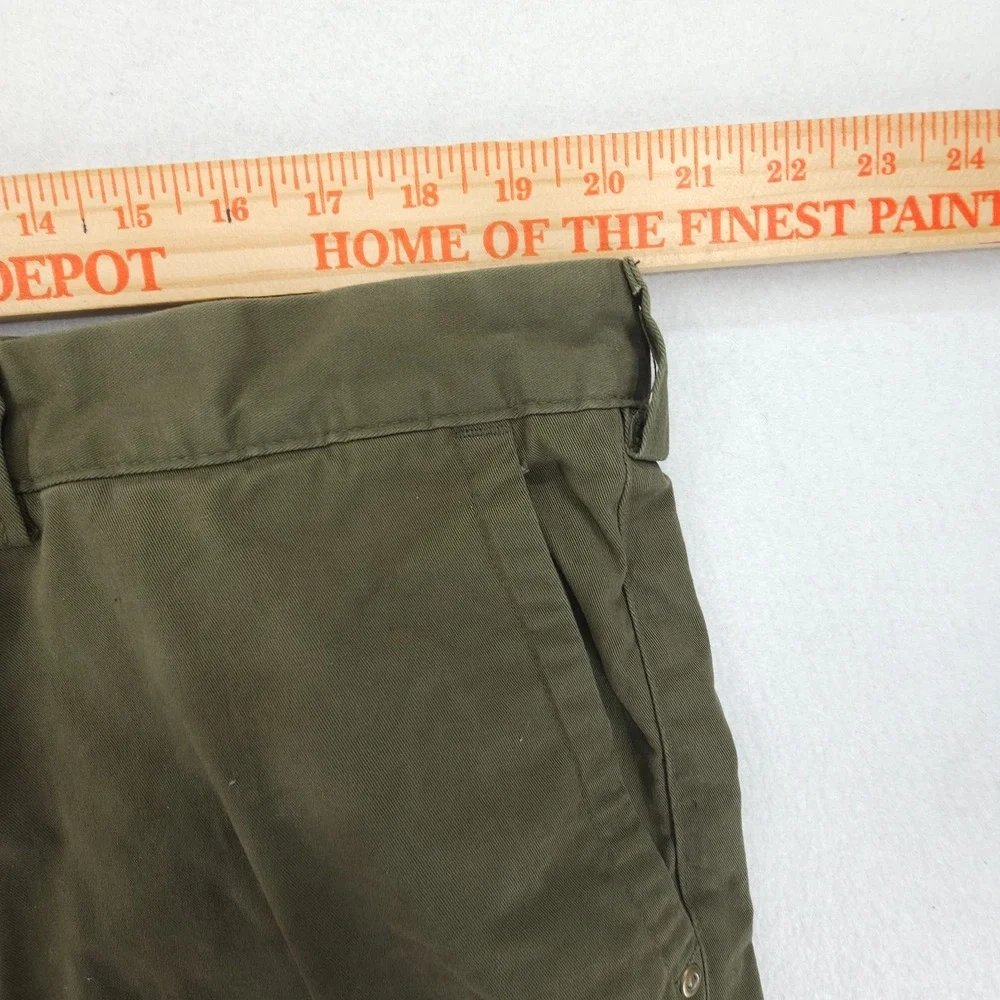 Duluth Trading Khaki Pants Mens 40x32 Olive Green Flex Ballroom Stretch Workwear